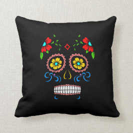Almofada Calavera - travesseiro do crânio do açúcar