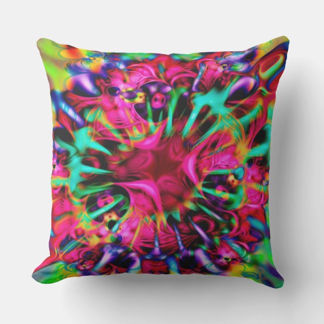 Almofada Caleidoscópio Apofílise Arte Fractal - I (Frente)