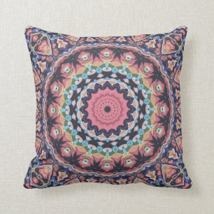 Almofada Caleidoscópio Colorido Mandala