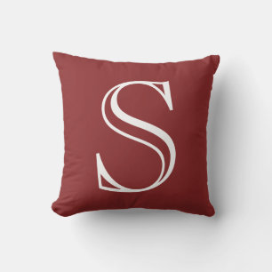 Almofada Caliente Vermelho Personalizado Inicial