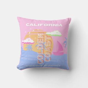 Almofada Califórnia, Arte de Viagem, Preppy