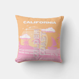 Almofada Califórnia, Arte de Viagem, Preppy, Viagem Preppy