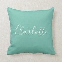 Caligrafia Minimalista Chic Cute Nome Mint Teal  