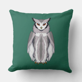 Almofada Calm Owl + Raised Eyebrow Mood Throw Pillow