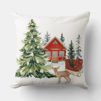 Almofada Calm winter home decor inspired by quiet woodland 