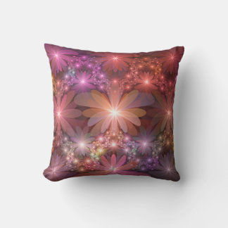 Almofada Cama De Flores Arte Fractal Abstrato brilhante Col