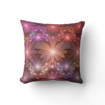 Cama De Flores Colorida Abstrata Arte Fractal Bril