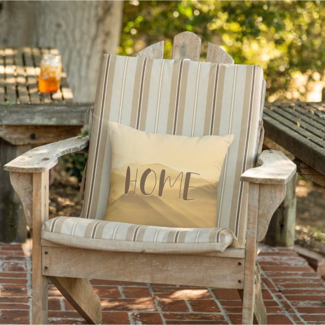 Almofada Camadas de ouro do nevoeiro da manhã asas do sol a (Cadeira)