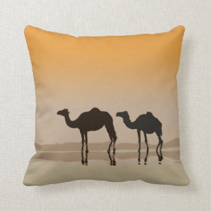 Almofada Camelos do Dromedary e uma miragem