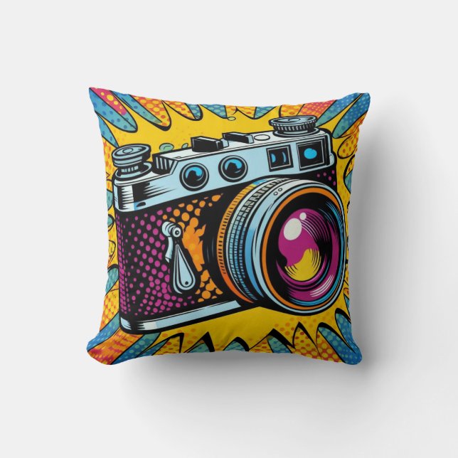 Almofada Câmera colorida! (Frente)