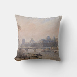 Almofada Camille Pissarro - O Sena e o Louvre