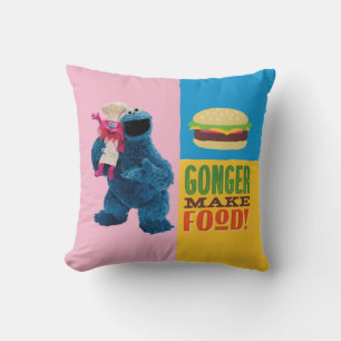 Almofada Caminhão do Cookie Monster Gonger Faz Comida