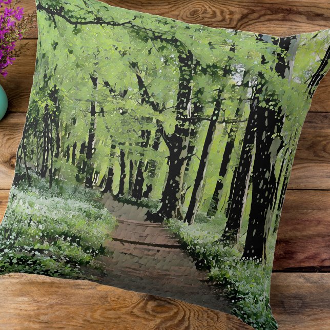Almofada "caminhar na floresta (Criador carregado)