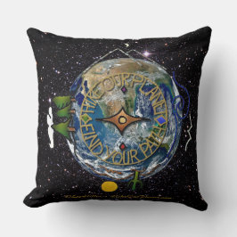 Almofada Caminhe o espaço de capa de nosso planeta Hiker