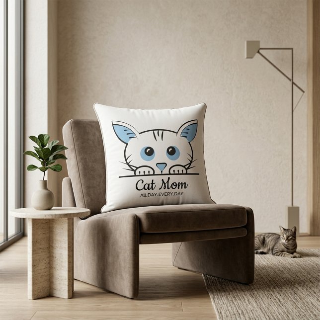 Almofada Caminho de Mesa Mãe de Gato Fofa (Criador carregado)