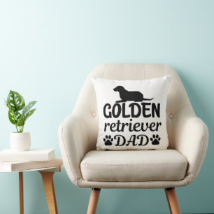 Almofada Camisa básica de T-shirt ouro engraçada com Pai