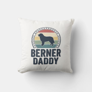 Almofada Camisa Berner Daddy Vintage Dog Dad Vector Design_