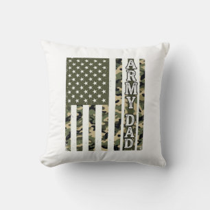Almofada Camisa Camuflada de Papai do Exército Bandeira Ame