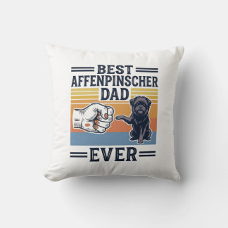 Almofada Camisa de Cachorro Vintage Melhor Pai Affenpinsche