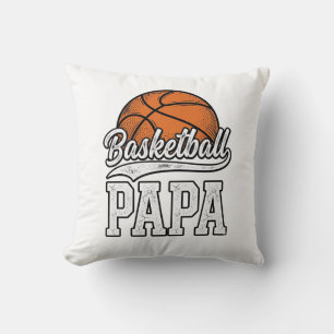 Almofada Camisa de Desenho de Gravura Vintage de Basquete P