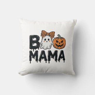 Almofada Camisa de Mãe Fantasma de Halloween Abóbora Design
