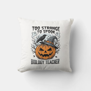 Almofada Camisa de professora de biologia de Halloween Corv