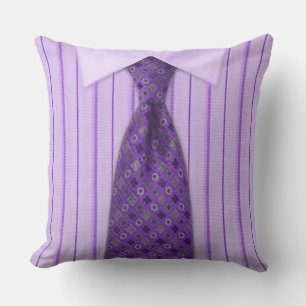 Almofada Camisa dos homens & travesseiro decorativo roxos