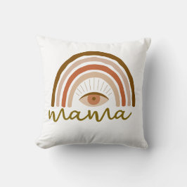 Almofada Camiseta arco-íris boho laranja queimada