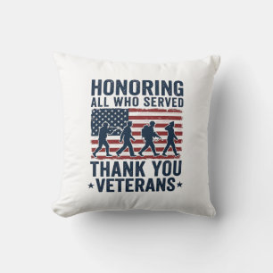 Almofada Camiseta de Agradecimento aos Veteranos em Homenag