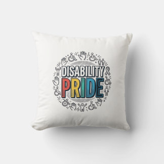 Almofada Camiseta de Conscientização Inclusiva Orgulho da D