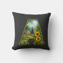 Camiseta de Cottage com Letra A em Ouro 3D de Luxo