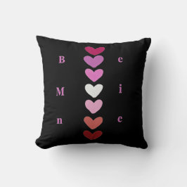 Almofada Camiseta de São Valentim com Pilha de Coração Míni