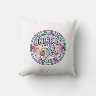 Almofada Camiseta Divertida Unicórnio Basquete Unicórnio Sa