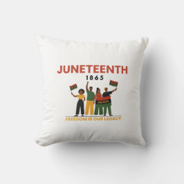 Almofada Camiseta do Dia da Liberdade Juneteenth | Afro-Ame