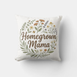 Almofada Camiseta Estética de Margarida Mãe de Planta Retro