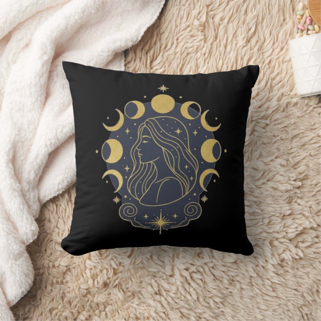 Almofada Camiseta Feminina Lua e Estrelas da Deusa Celestia (Cobertor)