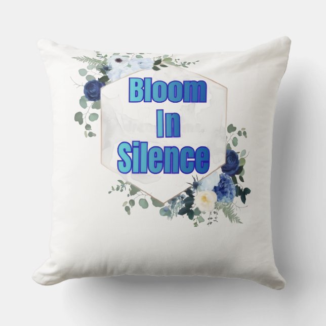 Almofada Camiseta Flor Silenciosa (Frente)