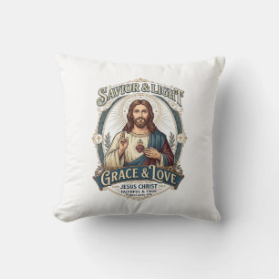 Almofada Camiseta Gráfica de Caça Vintage Jesus Thrift Stor