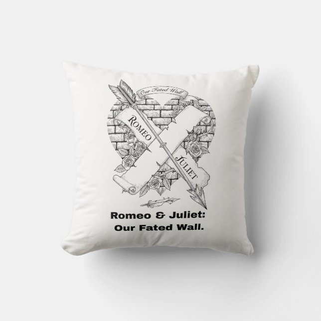 Almofada Camiseta Romeo e Julieta (Frente)