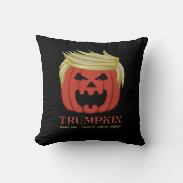 Almofada Camisola, Trumpkin, Halloween Merch (Frente)