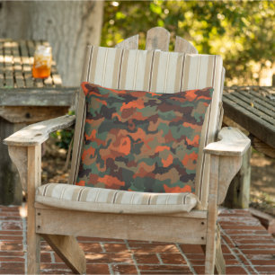 Almofada camo laranja