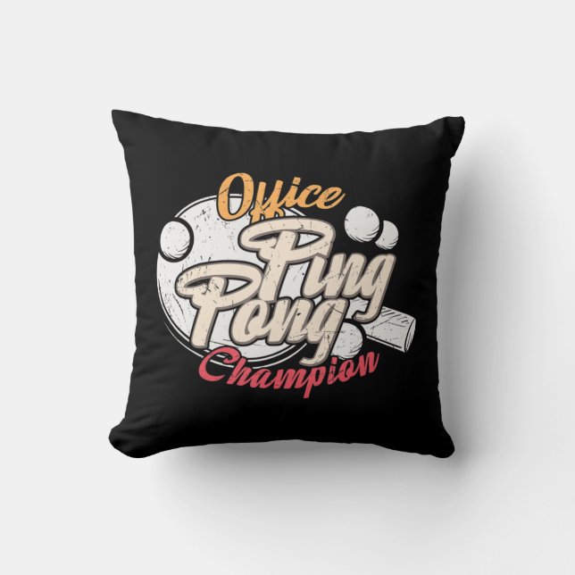 Almofada Campeão de Pong do Office Ping (Frente)