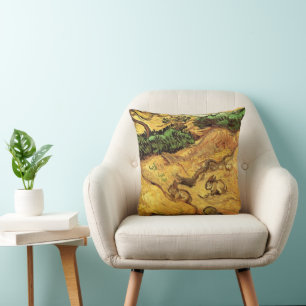 Almofada Campo com dois coelhos por Vincent van Gogh