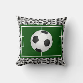 Almofada Campo De Futebol E Bolas