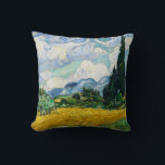 Almofada Campo de trigo Van Gogh com ciprestes. Impressioni<br><div class="desc">Travesseiro decorativo Van Gogh "Campo de Trigo com Prensas".</div>