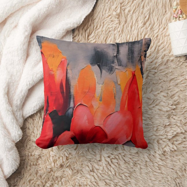 Almofada Campo de Tulipas – Intensidade Floral Abstrata (Cobertor)