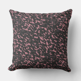 Almofada camuflagem abstrata rosa e cinza
