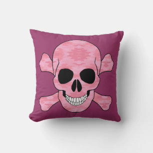 Almofada Camuflagem Cor-De-Rosa Travesseiro decorativo Crân