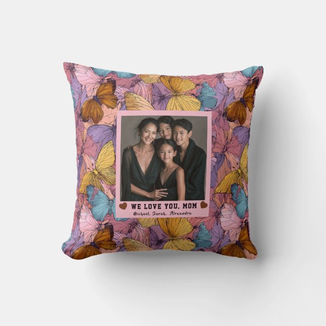 Almofada Camuflagem de Borboleta   Decoração de Apartamento (Frente)