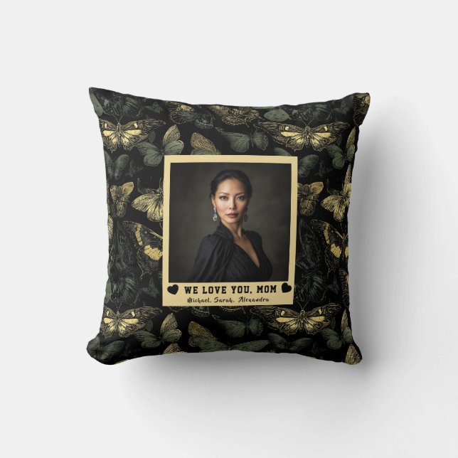 Almofada Camuflagem de Borboleta Mãe Mamãe Presente de Casa (Frente)